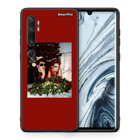 Θήκη Xiaomi Mi Note 10 Pro Waiting For Xmas από τη Smartfits με σχέδιο στο πίσω μέρος και μαύρο περίβλημα | Xiaomi Mi Note 10 Pro Waiting For Xmas case with colorful back and black bezels