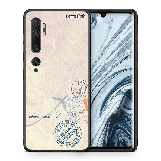 Θήκη Xiaomi Mi Note 10 / 10 Pro Where Next από τη Smartfits με σχέδιο στο πίσω μέρος και μαύρο περίβλημα | Xiaomi Mi Note 10 / 10 Pro Where Next case with colorful back and black bezels