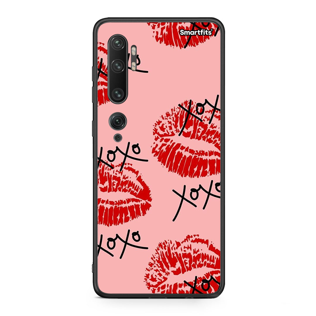 Xiaomi Mi Note 10 Pro XOXO Lips θήκη από τη Smartfits με σχέδιο στο πίσω μέρος και μαύρο περίβλημα | Smartphone case with colorful back and black bezels by Smartfits