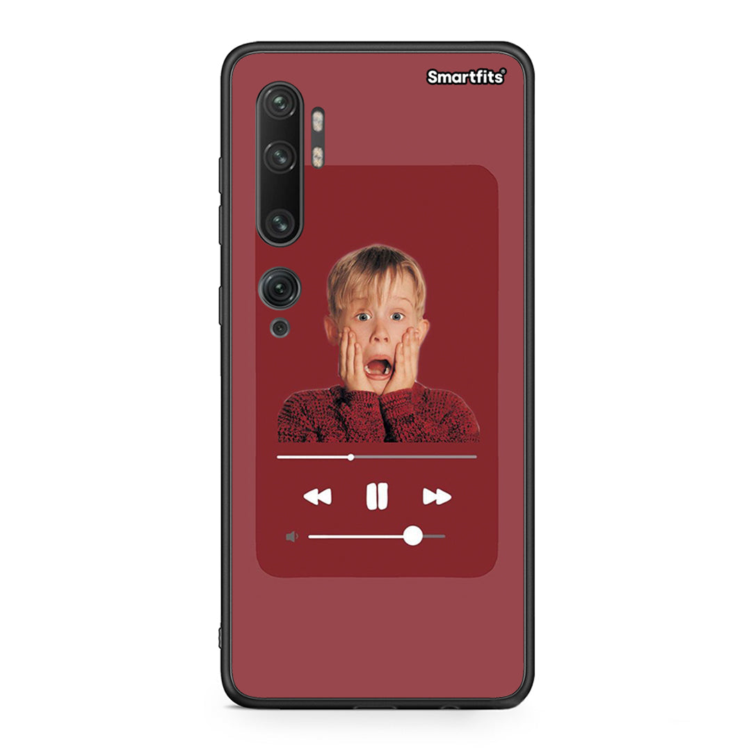 Xiaomi Mi Note 10 Pro Xmas Alone Music θήκη από τη Smartfits με σχέδιο στο πίσω μέρος και μαύρο περίβλημα | Smartphone case with colorful back and black bezels by Smartfits