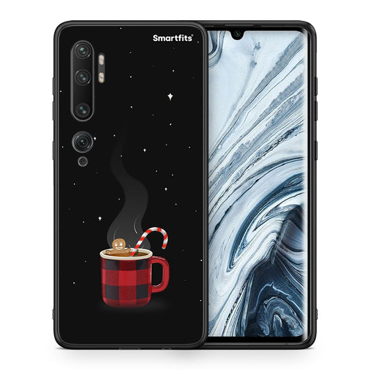 Θήκη Xiaomi Mi Note 10 Pro Xmas Bathing από τη Smartfits με σχέδιο στο πίσω μέρος και μαύρο περίβλημα | Xiaomi Mi Note 10 Pro Xmas Bathing case with colorful back and black bezels