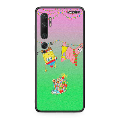 Xiaomi Mi Note 10 Pro Xmas Lights θήκη από τη Smartfits με σχέδιο στο πίσω μέρος και μαύρο περίβλημα | Smartphone case with colorful back and black bezels by Smartfits
