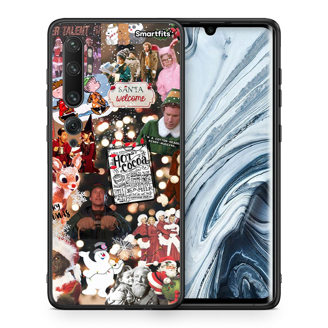 Θήκη Xiaomi Mi Note 10 Pro Xmas Movies από τη Smartfits με σχέδιο στο πίσω μέρος και μαύρο περίβλημα | Xiaomi Mi Note 10 Pro Xmas Movies case with colorful back and black bezels