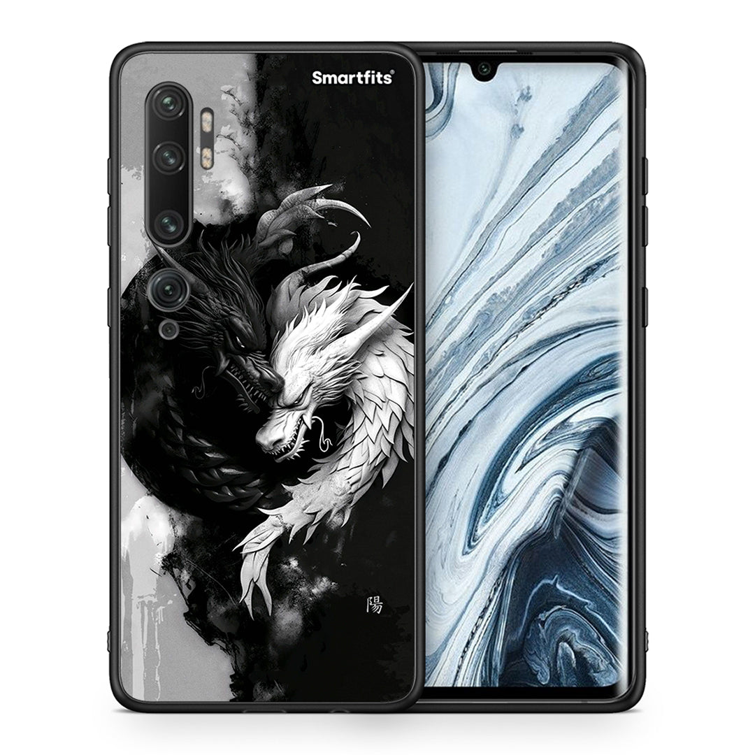 Θήκη Xiaomi Mi Note 10 / 10 Pro Yin Yang από τη Smartfits με σχέδιο στο πίσω μέρος και μαύρο περίβλημα | Xiaomi Mi Note 10 / 10 Pro Yin Yang case with colorful back and black bezels