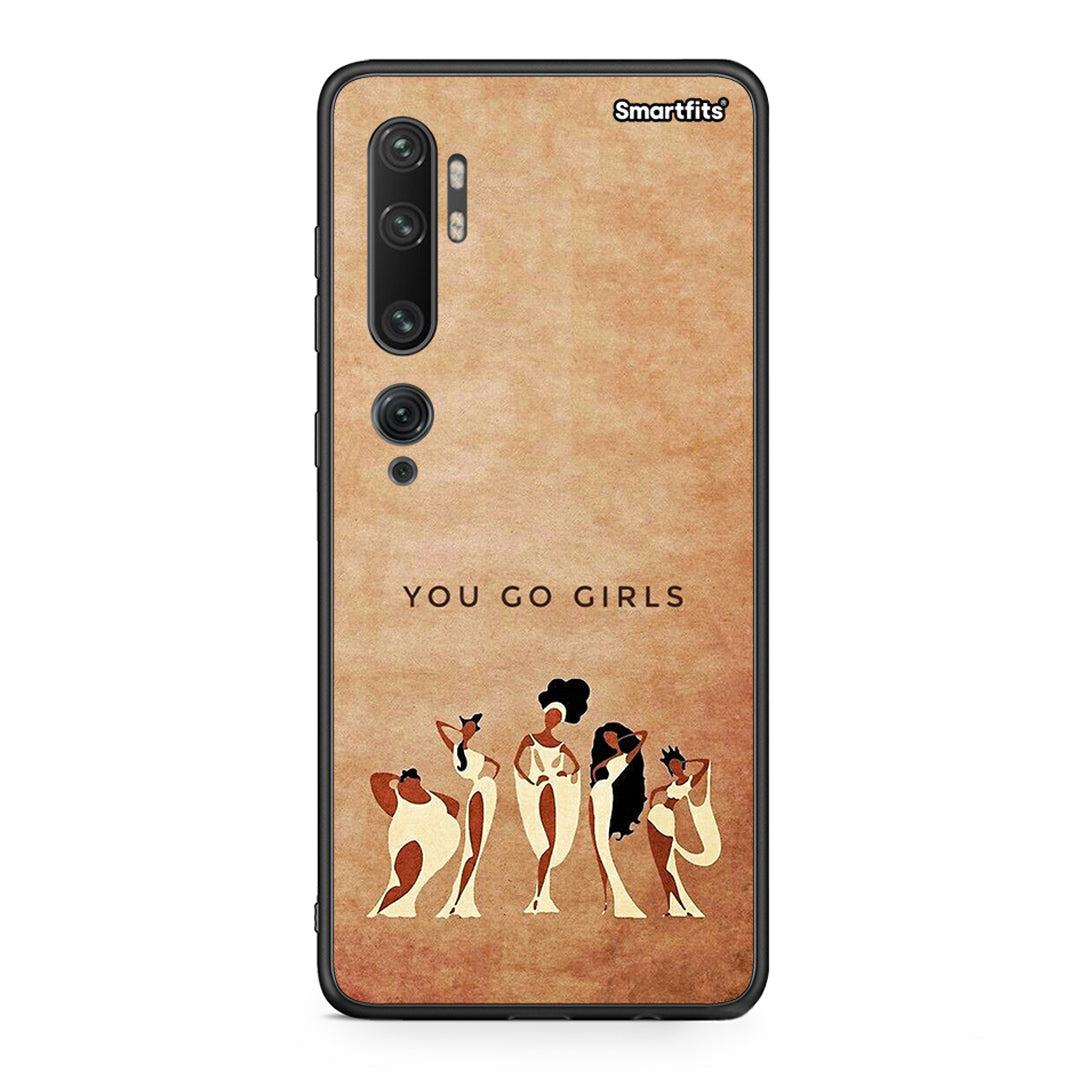 Xiaomi Mi Note 10 Pro You Go Girl θήκη από τη Smartfits με σχέδιο στο πίσω μέρος και μαύρο περίβλημα | Smartphone case with colorful back and black bezels by Smartfits