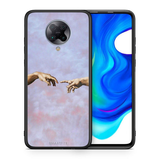 Θήκη Xiaomi Poco F2 Pro Adam Hand από τη Smartfits με σχέδιο στο πίσω μέρος και μαύρο περίβλημα | Xiaomi Poco F2 Pro Adam Hand case with colorful back and black bezels