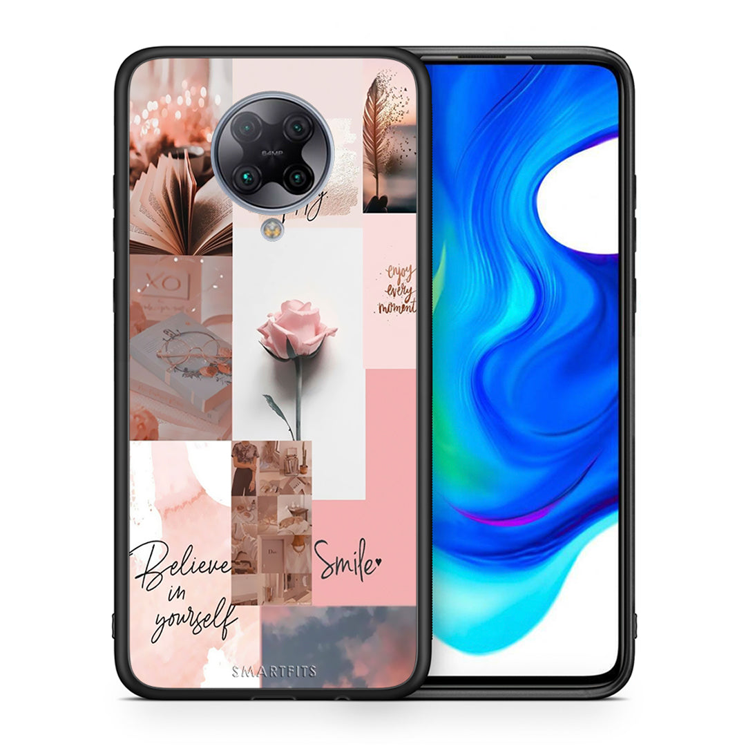 Θήκη Xiaomi Poco F2 Pro Aesthetic Collage από τη Smartfits με σχέδιο στο πίσω μέρος και μαύρο περίβλημα | Xiaomi Poco F2 Pro Aesthetic Collage case with colorful back and black bezels