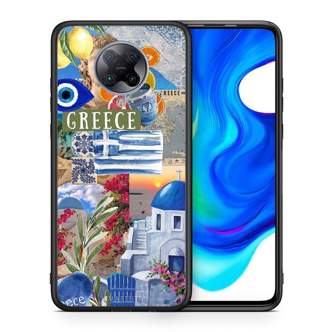 Θήκη Xiaomi Poco F2 Pro All Greek από τη Smartfits με σχέδιο στο πίσω μέρος και μαύρο περίβλημα | Xiaomi Poco F2 Pro All Greek case with colorful back and black bezels