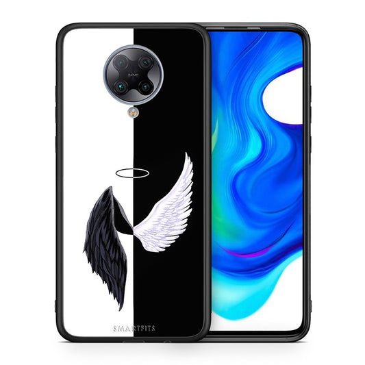 Θήκη Xiaomi Poco F2 Pro Angels Demons από τη Smartfits με σχέδιο στο πίσω μέρος και μαύρο περίβλημα | Xiaomi Poco F2 Pro Angels Demons case with colorful back and black bezels