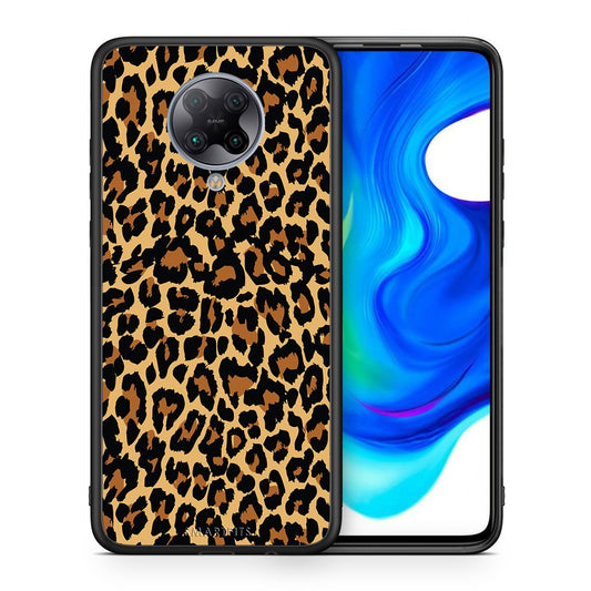 Θήκη Xiaomi Poco F2 Pro Leopard Animal από τη Smartfits με σχέδιο στο πίσω μέρος και μαύρο περίβλημα | Xiaomi Poco F2 Pro Leopard Animal case with colorful back and black bezels