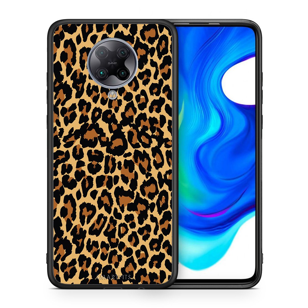 Θήκη Xiaomi Poco F2 Pro Leopard Animal από τη Smartfits με σχέδιο στο πίσω μέρος και μαύρο περίβλημα | Xiaomi Poco F2 Pro Leopard Animal case with colorful back and black bezels