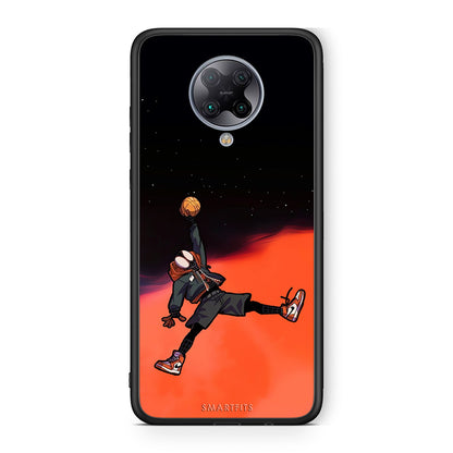 Xiaomi Poco F2 Pro Basketball Hero θήκη από τη Smartfits με σχέδιο στο πίσω μέρος και μαύρο περίβλημα | Smartphone case with colorful back and black bezels by Smartfits