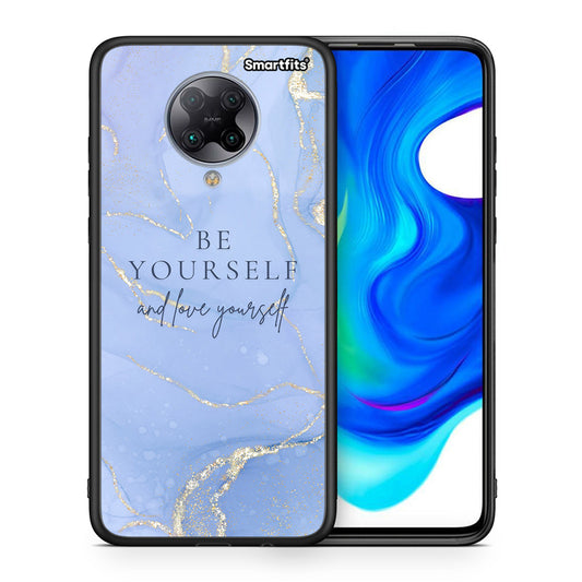Θήκη Xiaomi Poco F2 Pro Be Yourself από τη Smartfits με σχέδιο στο πίσω μέρος και μαύρο περίβλημα | Xiaomi Poco F2 Pro Be Yourself case with colorful back and black bezels