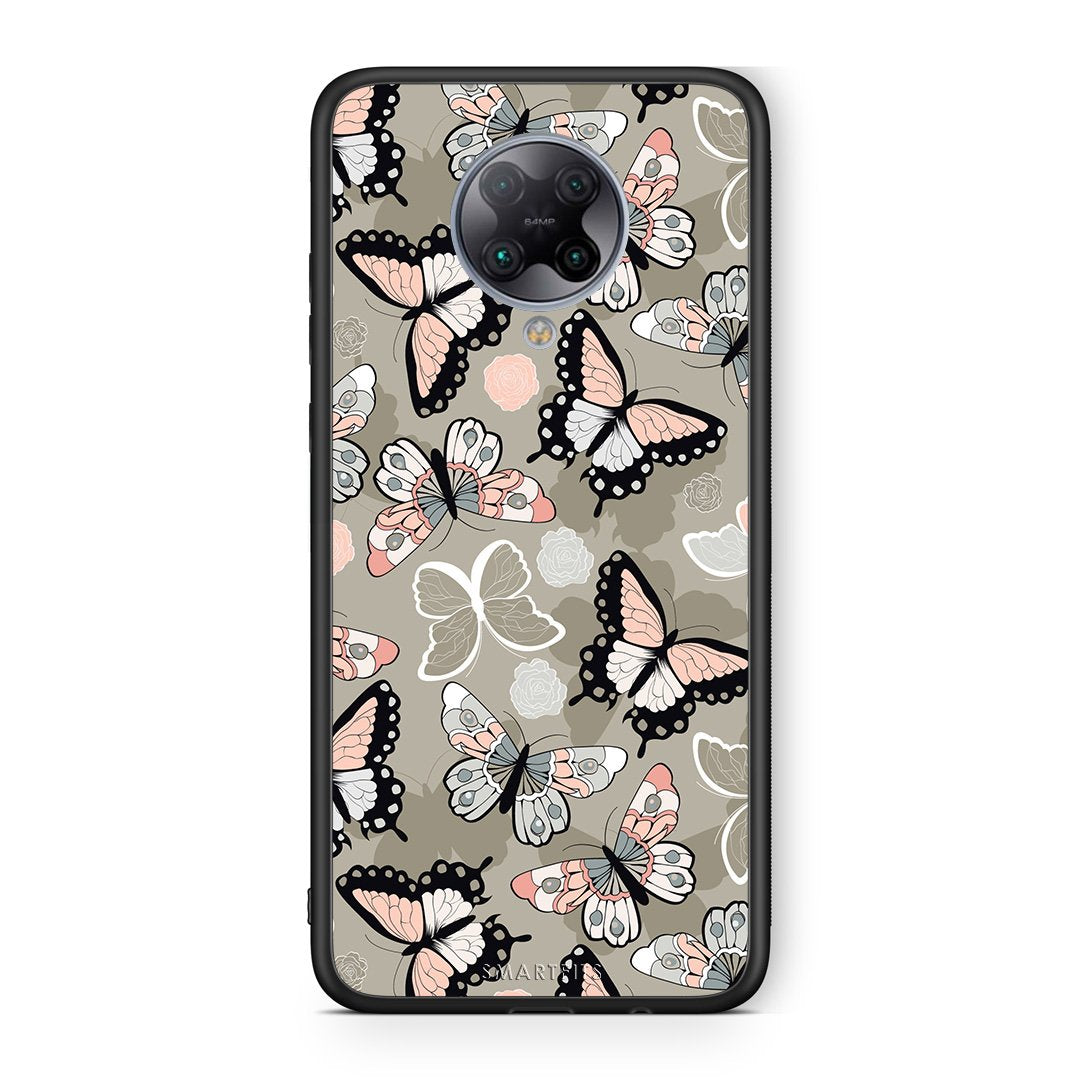 135 - Xiaomi Poco F2 Pro  Butterflies Boho case, cover, bumper