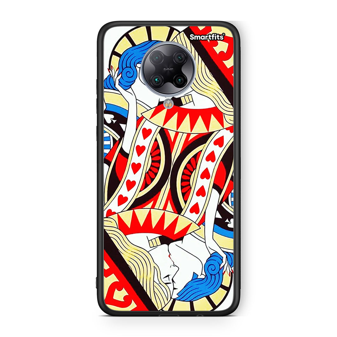 Xiaomi Poco F2 Pro Card Love θήκη από τη Smartfits με σχέδιο στο πίσω μέρος και μαύρο περίβλημα | Smartphone case with colorful back and black bezels by Smartfits