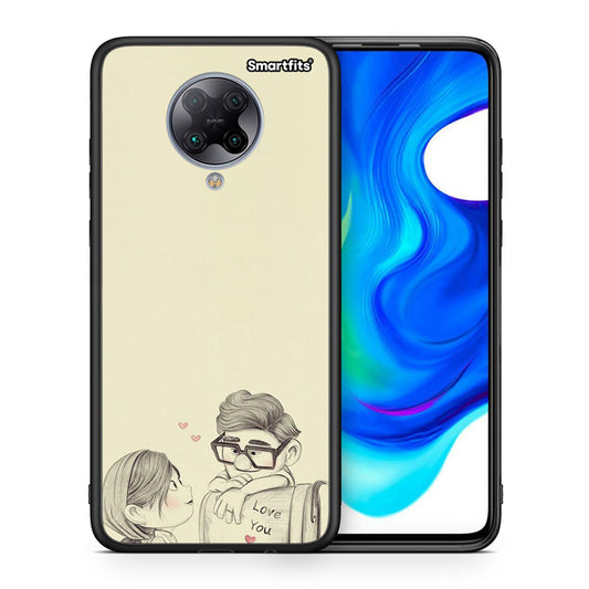 Θήκη Xiaomi Poco F2 Pro Carl And Ellie από τη Smartfits με σχέδιο στο πίσω μέρος και μαύρο περίβλημα | Xiaomi Poco F2 Pro Carl And Ellie case with colorful back and black bezels