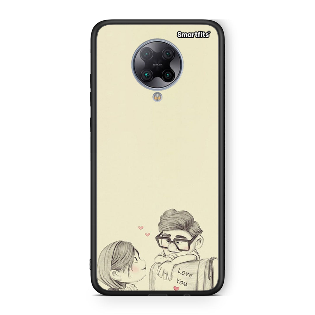Xiaomi Poco F2 Pro Carl And Ellie θήκη από τη Smartfits με σχέδιο στο πίσω μέρος και μαύρο περίβλημα | Smartphone case with colorful back and black bezels by Smartfits
