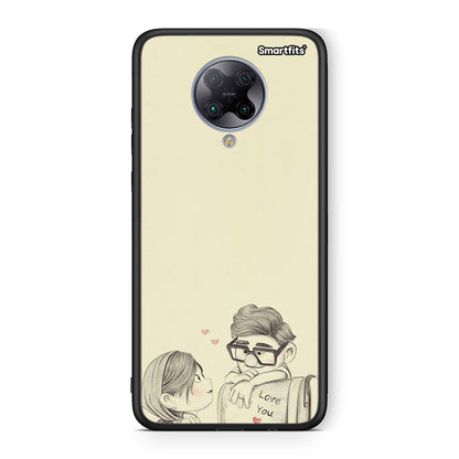 Xiaomi Poco F2 Pro Carl And Ellie θήκη από τη Smartfits με σχέδιο στο πίσω μέρος και μαύρο περίβλημα | Smartphone case with colorful back and black bezels by Smartfits