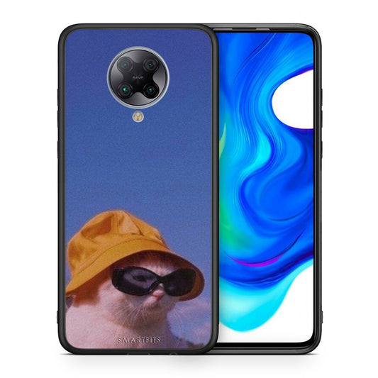 Θήκη Xiaomi Poco F2 Pro Cat Diva από τη Smartfits με σχέδιο στο πίσω μέρος και μαύρο περίβλημα | Xiaomi Poco F2 Pro Cat Diva case with colorful back and black bezels