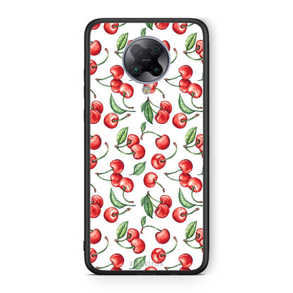 Xiaomi Poco F2 Pro Cherry Summer θήκη από τη Smartfits με σχέδιο στο πίσω μέρος και μαύρο περίβλημα | Smartphone case with colorful back and black bezels by Smartfits