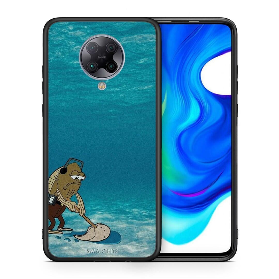 Θήκη Xiaomi Poco F2 Pro Clean The Ocean από τη Smartfits με σχέδιο στο πίσω μέρος και μαύρο περίβλημα | Xiaomi Poco F2 Pro Clean The Ocean case with colorful back and black bezels