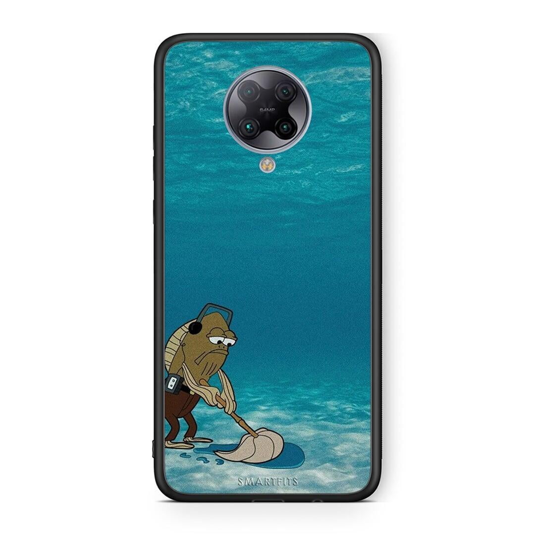 Xiaomi Poco F2 Pro Clean The Ocean Θήκη από τη Smartfits με σχέδιο στο πίσω μέρος και μαύρο περίβλημα | Smartphone case with colorful back and black bezels by Smartfits