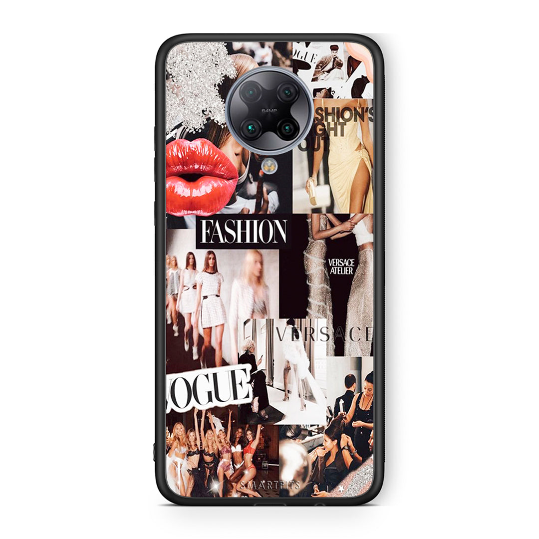 Xiaomi Poco F2 Pro Collage Fashion Θήκη Αγίου Βαλεντίνου από τη Smartfits με σχέδιο στο πίσω μέρος και μαύρο περίβλημα | Smartphone case with colorful back and black bezels by Smartfits