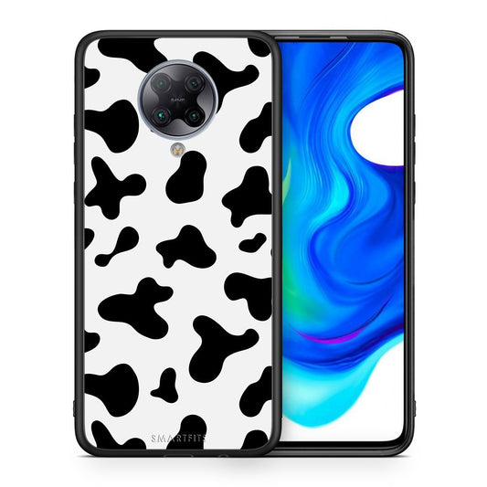 Θήκη Xiaomi Poco F2 Pro Cow Print από τη Smartfits με σχέδιο στο πίσω μέρος και μαύρο περίβλημα | Xiaomi Poco F2 Pro Cow Print case with colorful back and black bezels