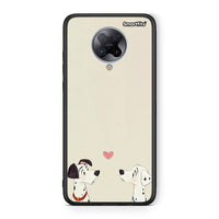 Thumbnail for Xiaomi Poco F2 Pro Dalmatians Love θήκη από τη Smartfits με σχέδιο στο πίσω μέρος και μαύρο περίβλημα | Smartphone case with colorful back and black bezels by Smartfits