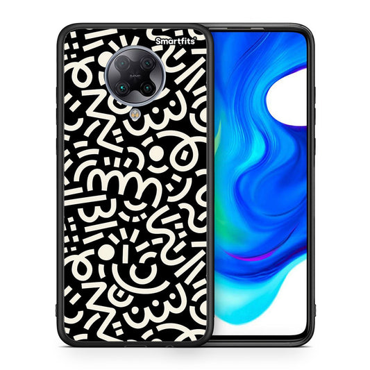 Θήκη Xiaomi Poco F2 Pro Doodle Art από τη Smartfits με σχέδιο στο πίσω μέρος και μαύρο περίβλημα | Xiaomi Poco F2 Pro Doodle Art case with colorful back and black bezels