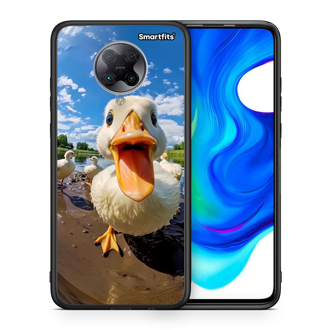 Θήκη Xiaomi Poco F2 Pro Duck Face από τη Smartfits με σχέδιο στο πίσω μέρος και μαύρο περίβλημα | Xiaomi Poco F2 Pro Duck Face case with colorful back and black bezels