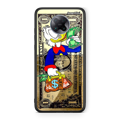 Xiaomi Poco F2 Pro Duck Money Θήκη από τη Smartfits με σχέδιο στο πίσω μέρος και μαύρο περίβλημα | Smartphone case with colorful back and black bezels by Smartfits