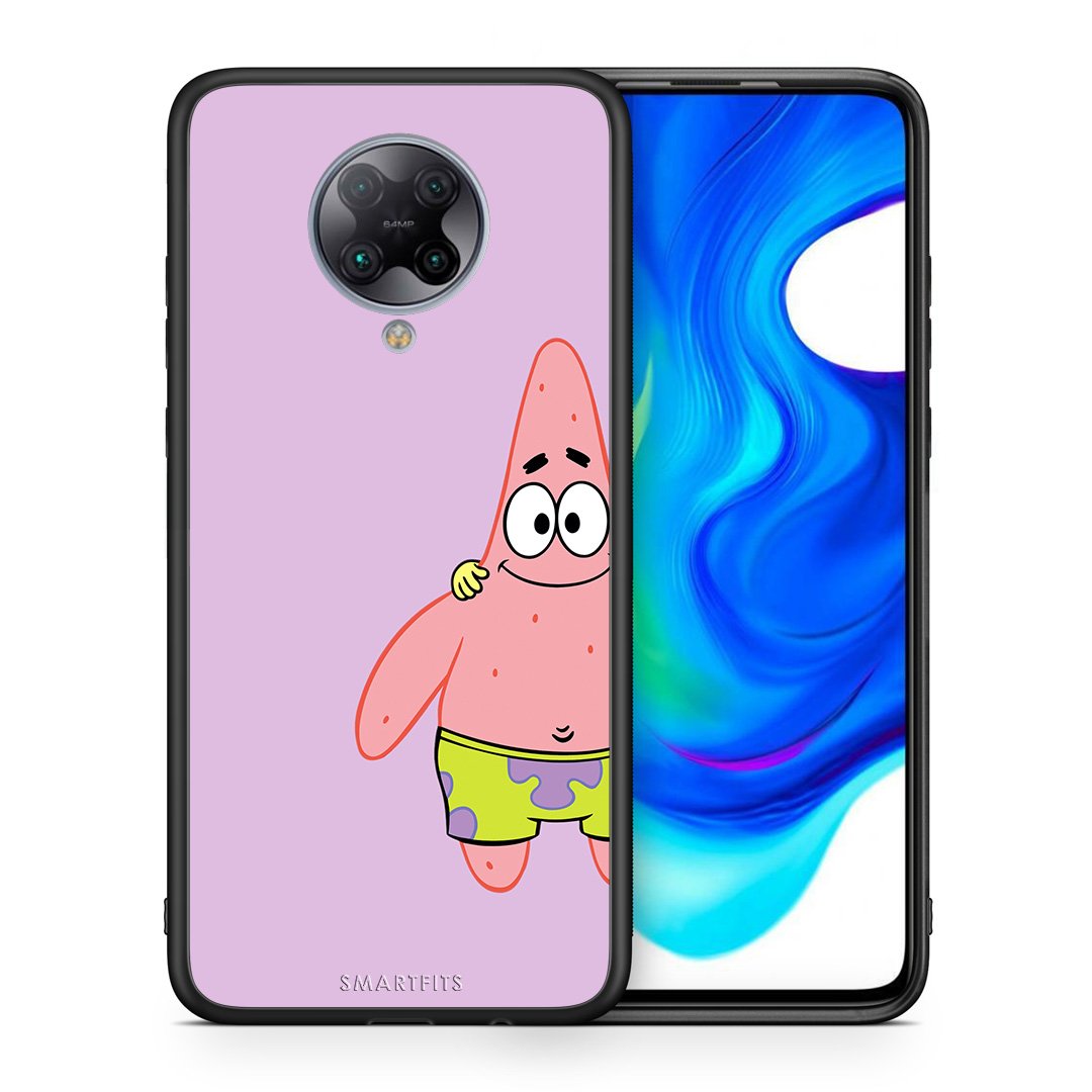 Θήκη Xiaomi Poco F2 Pro  Friends Patrick από τη Smartfits με σχέδιο στο πίσω μέρος και μαύρο περίβλημα | Xiaomi Poco F2 Pro  Friends Patrick case with colorful back and black bezels