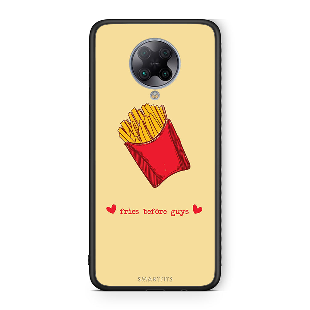 Xiaomi Poco F2 Pro Fries Before Guys Θήκη Αγίου Βαλεντίνου από τη Smartfits με σχέδιο στο πίσω μέρος και μαύρο περίβλημα | Smartphone case with colorful back and black bezels by Smartfits