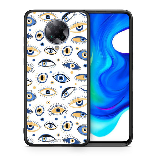Θήκη Xiaomi Poco F2 Pro Ftou Ftou από τη Smartfits με σχέδιο στο πίσω μέρος και μαύρο περίβλημα | Xiaomi Poco F2 Pro Ftou Ftou case with colorful back and black bezels