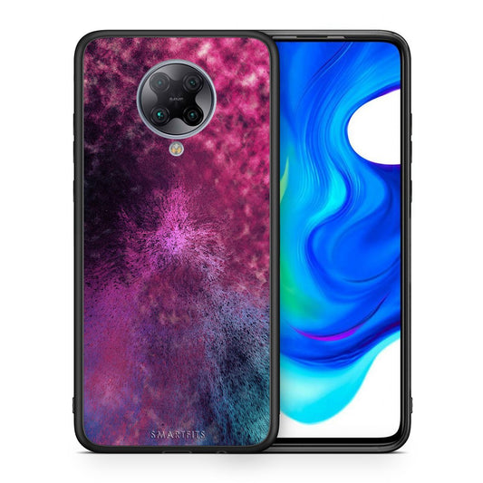 Θήκη Xiaomi Poco F2 Pro Aurora Galaxy από τη Smartfits με σχέδιο στο πίσω μέρος και μαύρο περίβλημα | Xiaomi Poco F2 Pro Aurora Galaxy case with colorful back and black bezels