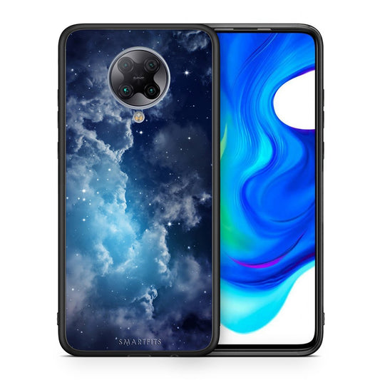 Θήκη Xiaomi Poco F2 Pro Blue Sky Galaxy από τη Smartfits με σχέδιο στο πίσω μέρος και μαύρο περίβλημα | Xiaomi Poco F2 Pro Blue Sky Galaxy case with colorful back and black bezels