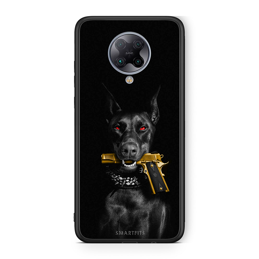 Xiaomi Poco F2 Pro Golden Gun Θήκη Αγίου Βαλεντίνου από τη Smartfits με σχέδιο στο πίσω μέρος και μαύρο περίβλημα | Smartphone case with colorful back and black bezels by Smartfits