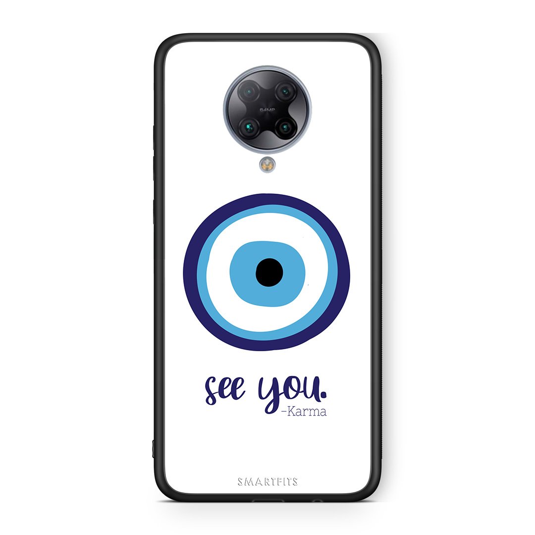 Xiaomi Poco F2 Pro Karma Says θήκη από τη Smartfits με σχέδιο στο πίσω μέρος και μαύρο περίβλημα | Smartphone case with colorful back and black bezels by Smartfits