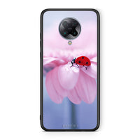 Thumbnail for Xiaomi Poco F2 Pro Ladybug Flower θήκη από τη Smartfits με σχέδιο στο πίσω μέρος και μαύρο περίβλημα | Smartphone case with colorful back and black bezels by Smartfits