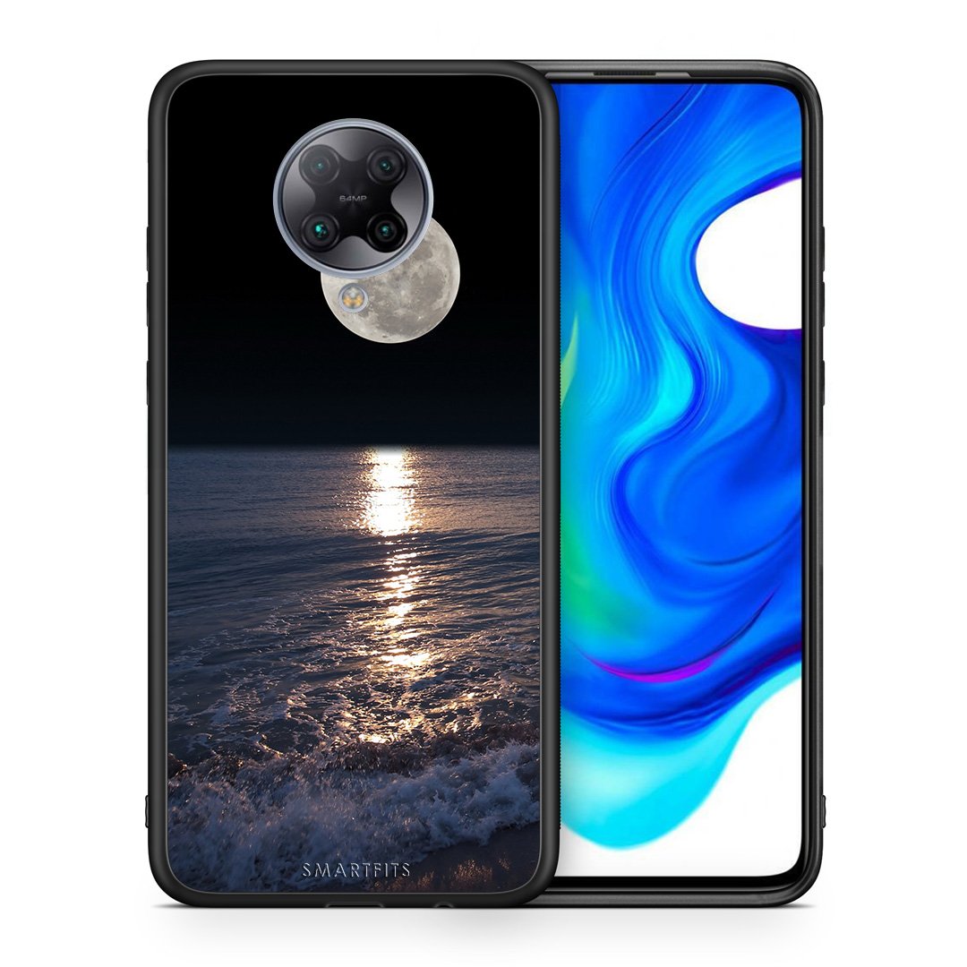 Θήκη Xiaomi Poco F2 Pro Moon Landscape από τη Smartfits με σχέδιο στο πίσω μέρος και μαύρο περίβλημα | Xiaomi Poco F2 Pro Moon Landscape case with colorful back and black bezels