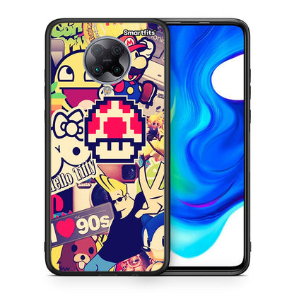 Θήκη Xiaomi Poco F2 Pro Love The 90s από τη Smartfits με σχέδιο στο πίσω μέρος και μαύρο περίβλημα | Xiaomi Poco F2 Pro Love The 90s case with colorful back and black bezels
