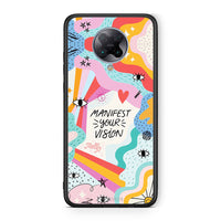 Thumbnail for Xiaomi Poco F2 Pro Manifest Your Vision θήκη από τη Smartfits με σχέδιο στο πίσω μέρος και μαύρο περίβλημα | Smartphone case with colorful back and black bezels by Smartfits