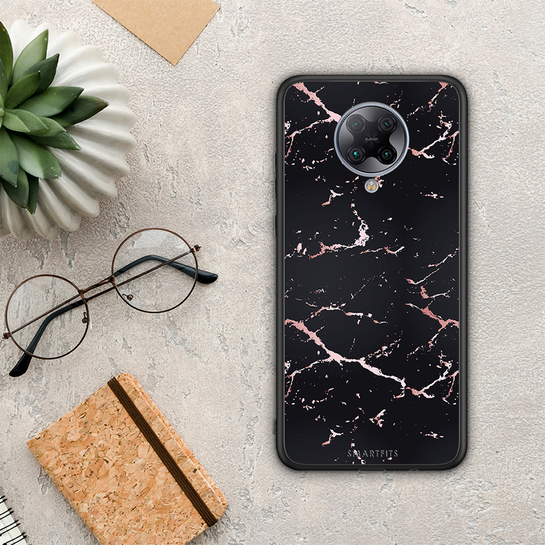 Marble Black Rosegold - Xiaomi Poco F2 Pro θήκη