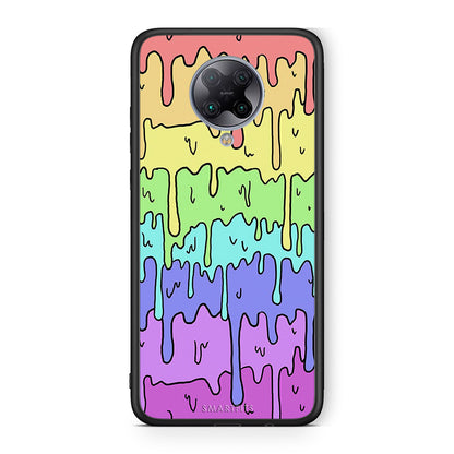 Xiaomi Poco F2 Pro Melting Rainbow θήκη από τη Smartfits με σχέδιο στο πίσω μέρος και μαύρο περίβλημα | Smartphone case with colorful back and black bezels by Smartfits