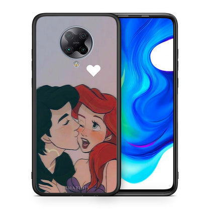 Θήκη Αγίου Βαλεντίνου Xiaomi Poco F2 Pro Mermaid Love από τη Smartfits με σχέδιο στο πίσω μέρος και μαύρο περίβλημα | Xiaomi Poco F2 Pro Mermaid Love case with colorful back and black bezels