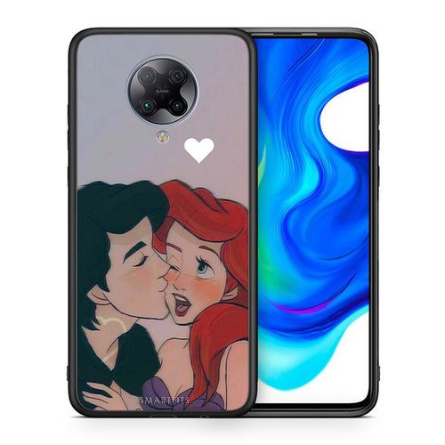Θήκη Αγίου Βαλεντίνου Xiaomi Poco F2 Pro Mermaid Love από τη Smartfits με σχέδιο στο πίσω μέρος και μαύρο περίβλημα | Xiaomi Poco F2 Pro Mermaid Love case with colorful back and black bezels