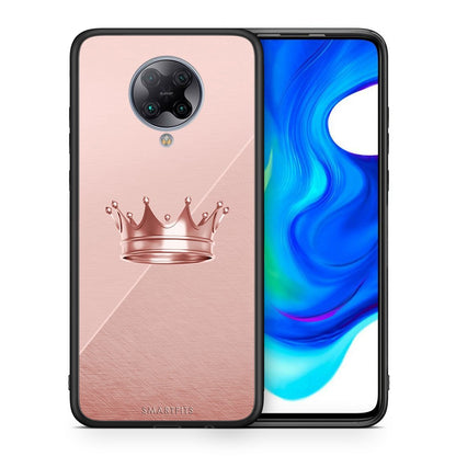 Θήκη Xiaomi Poco F2 Pro Crown Minimal από τη Smartfits με σχέδιο στο πίσω μέρος και μαύρο περίβλημα | Xiaomi Poco F2 Pro Crown Minimal case with colorful back and black bezels