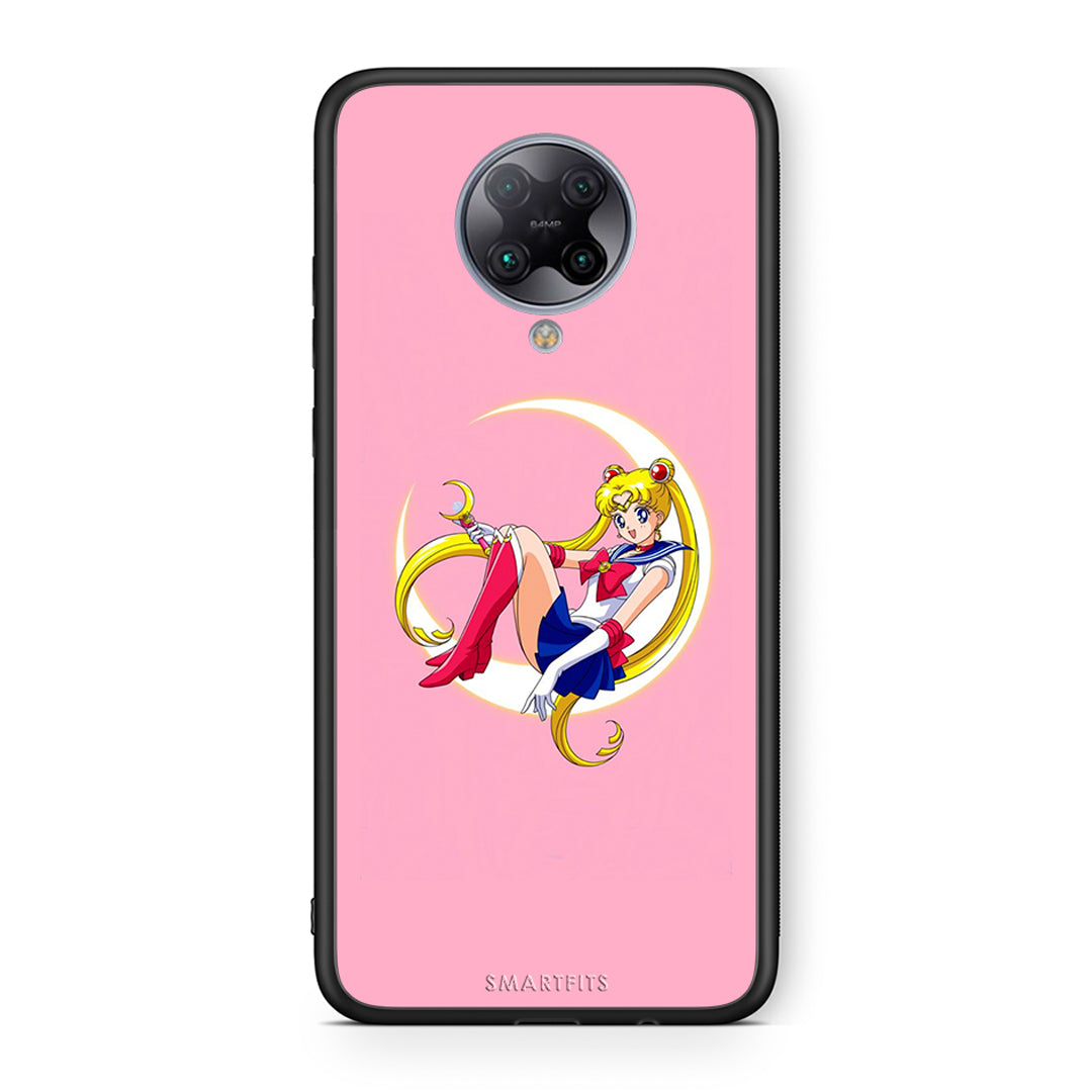 Xiaomi Poco F2 Pro Moon Girl θήκη από τη Smartfits με σχέδιο στο πίσω μέρος και μαύρο περίβλημα | Smartphone case with colorful back and black bezels by Smartfits