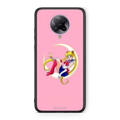 Xiaomi Poco F2 Pro Moon Girl θήκη από τη Smartfits με σχέδιο στο πίσω μέρος και μαύρο περίβλημα | Smartphone case with colorful back and black bezels by Smartfits